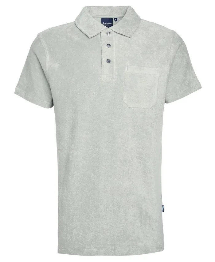 Cowes Polo Shirt Forest Fog Men Barbour Polo Shirts