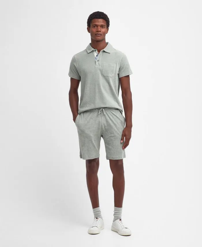 Cowes Polo Shirt Forest Fog Men Barbour Polo Shirts