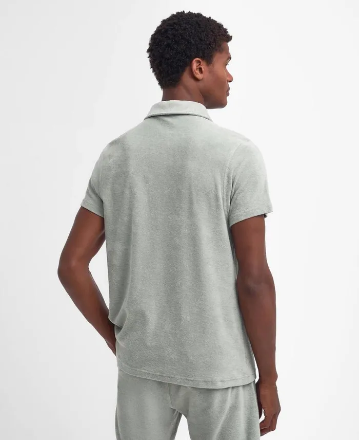 Cowes Polo Shirt Forest Fog Men Barbour Polo Shirts