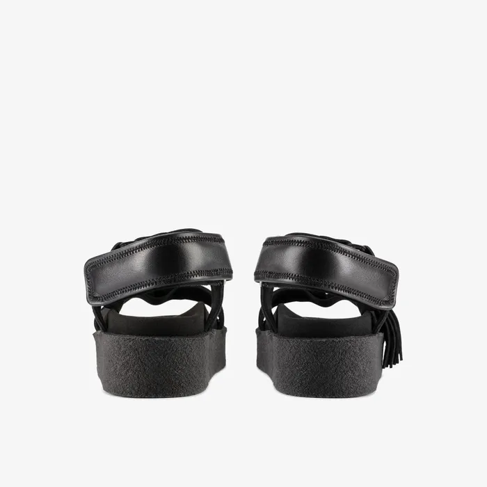 Crepe Sandal Black Women Clarks Platforms