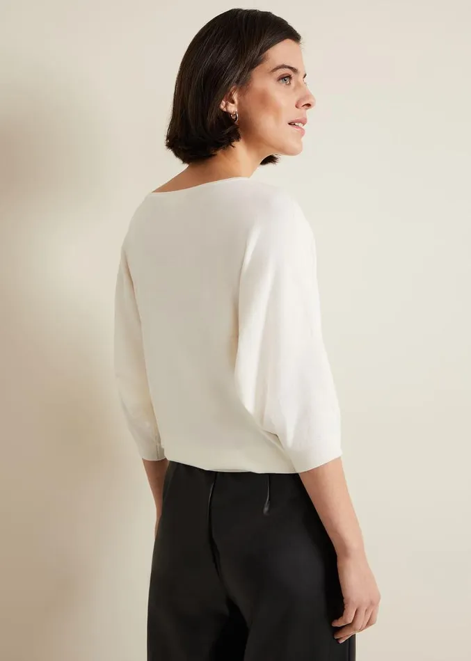 Cristine Knit Jumper Ivory Women Phase Eight Knitwear