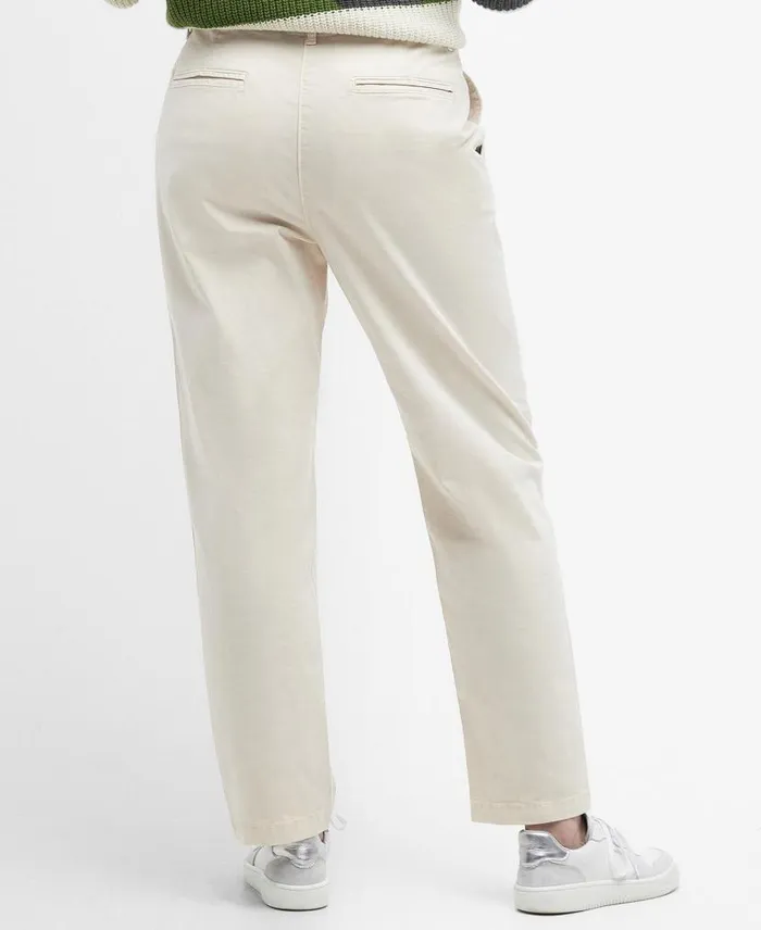 Cropped Chinos Classic Navy Women Barbour Trousers and Shorts