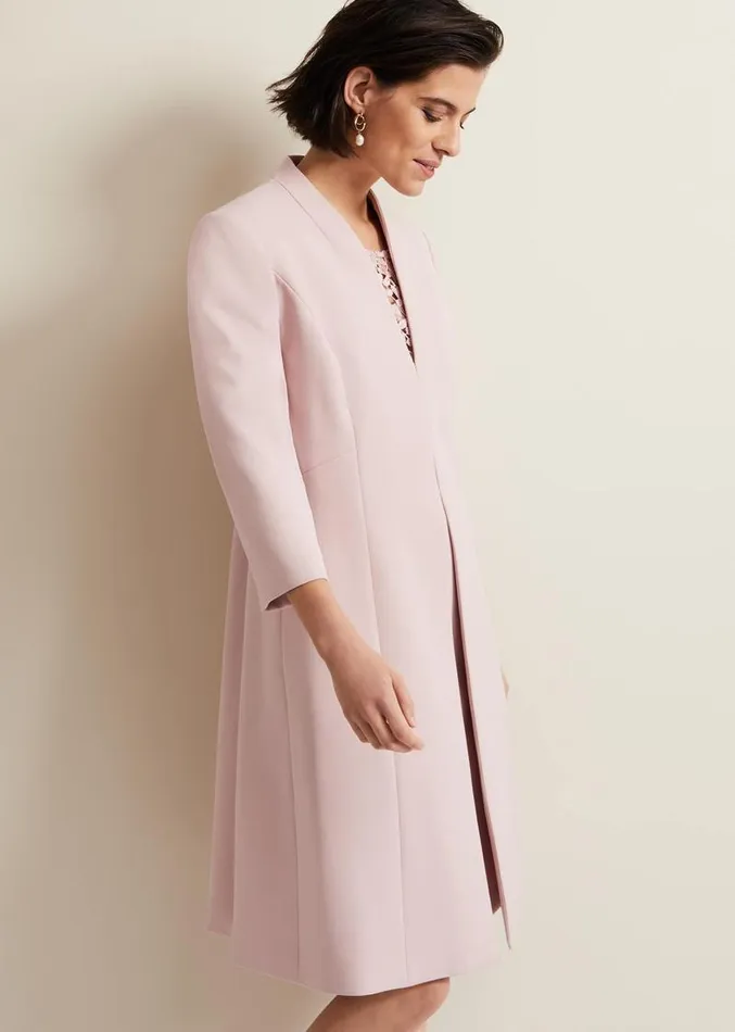 Daisy Tailored Coat Pale Pink Women Phase Eight Jackets