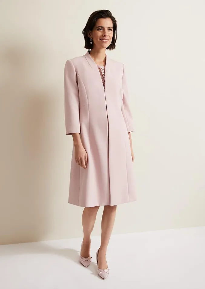 Daisy Tailored Coat Pale Pink Women Phase Eight Jackets
