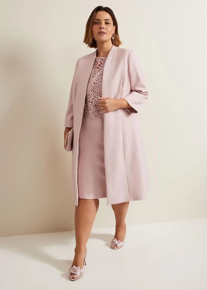 Daisy Tailored Coat Pale Pink Women Phase Eight Jackets