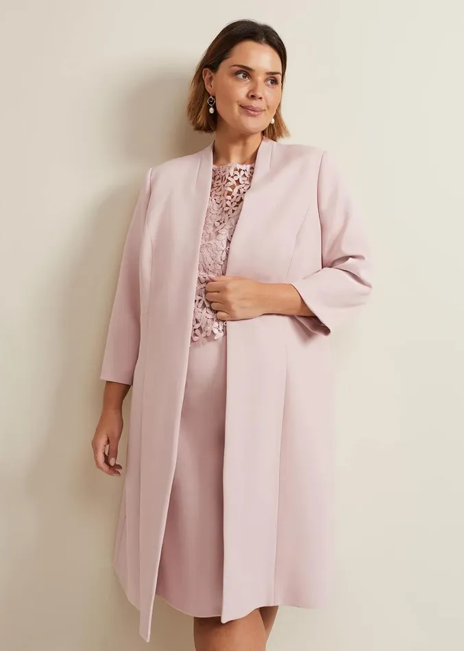 Daisy Tailored Coat Pale Pink Women Phase Eight Jackets