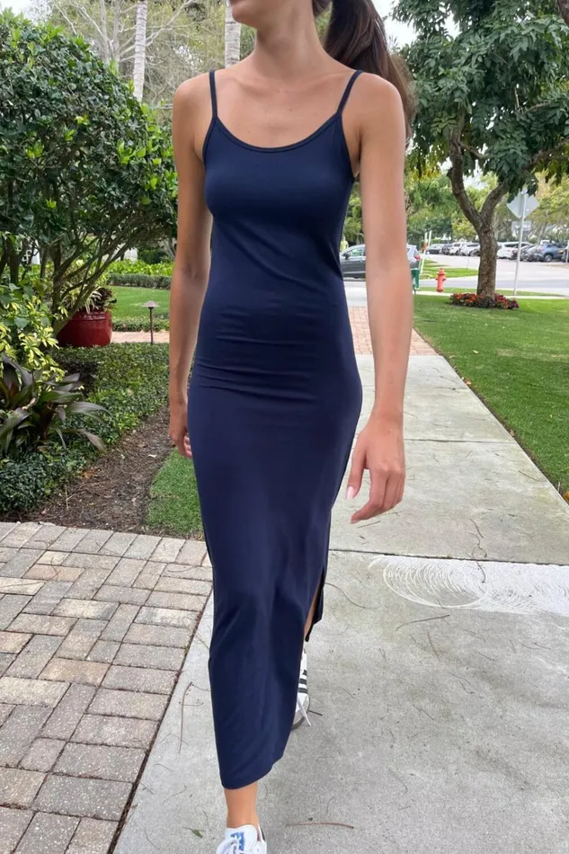 Danyela Dress Faded Blue Women Brandy Melville Dresses