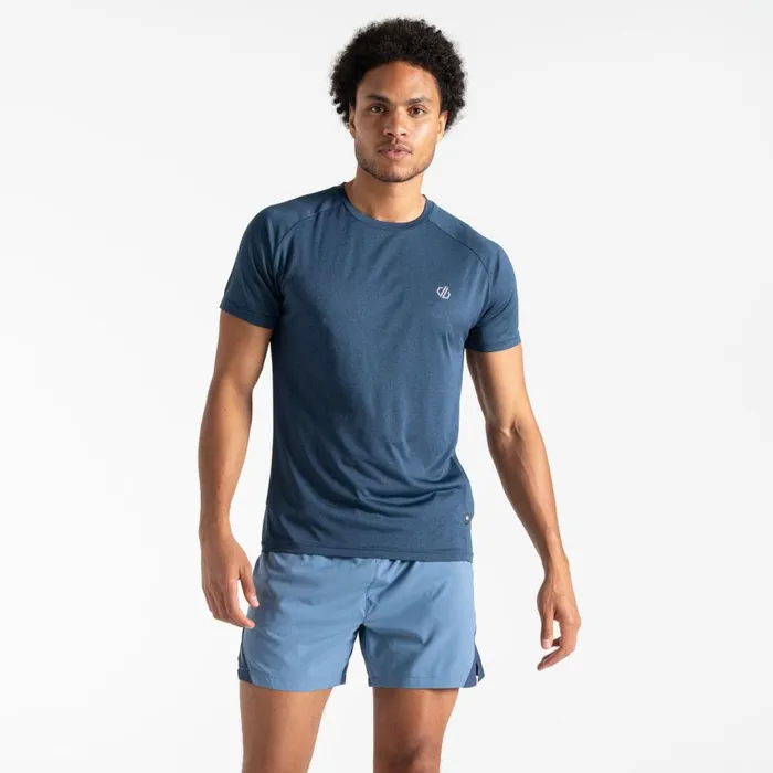 Dare 2b Accelerate Fitness TShirt Moonlight Denim Marl Men Gym Tops