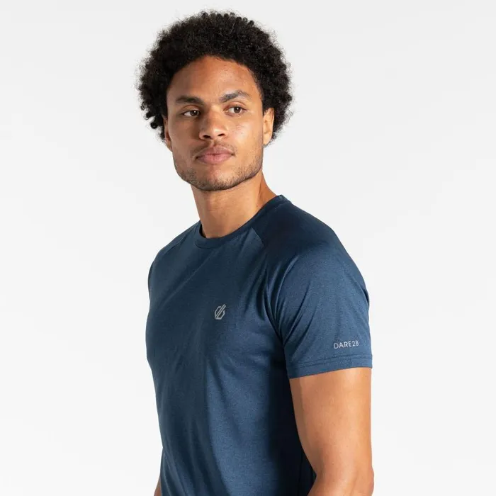Dare 2b Accelerate Fitness TShirt Moonlight Denim Marl Men Gym Tops