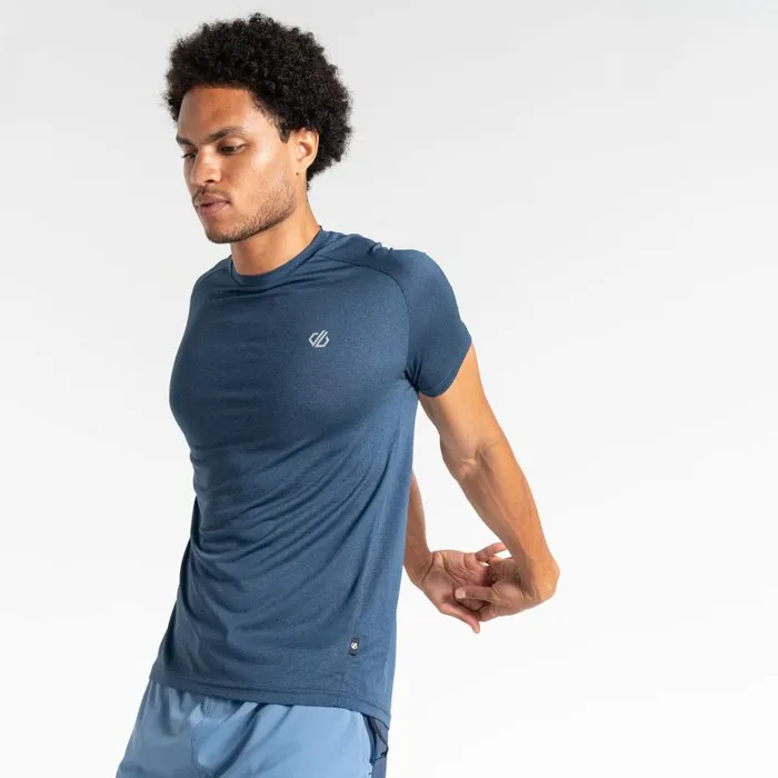 Dare 2b Accelerate Fitness TShirt Moonlight Denim Marl Men Gym Tops