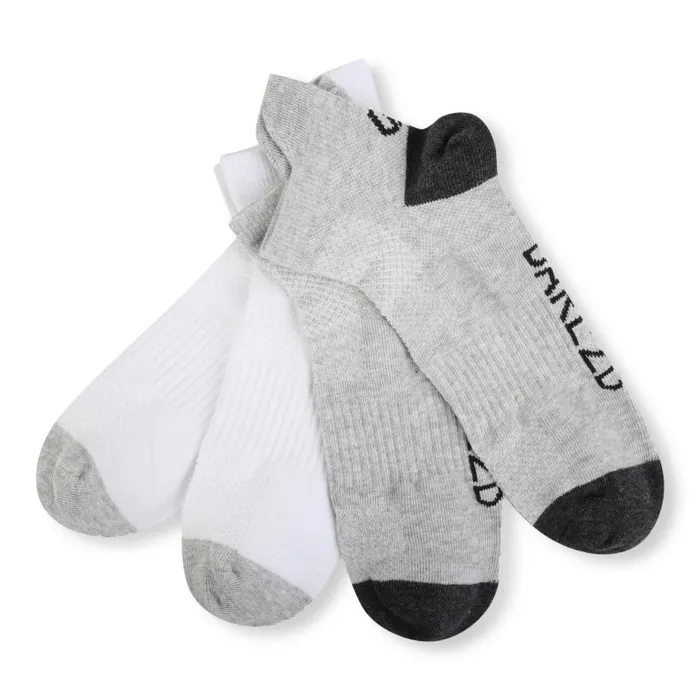 Dare 2b Accelerate Socks 2 Pack White and Ash Grey Women Socks