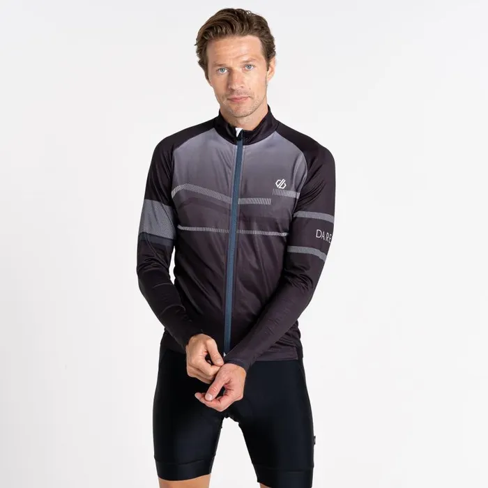 Dare 2b AEP Revolving Long Sleeved Jersey Black Men Cycling Jerseys