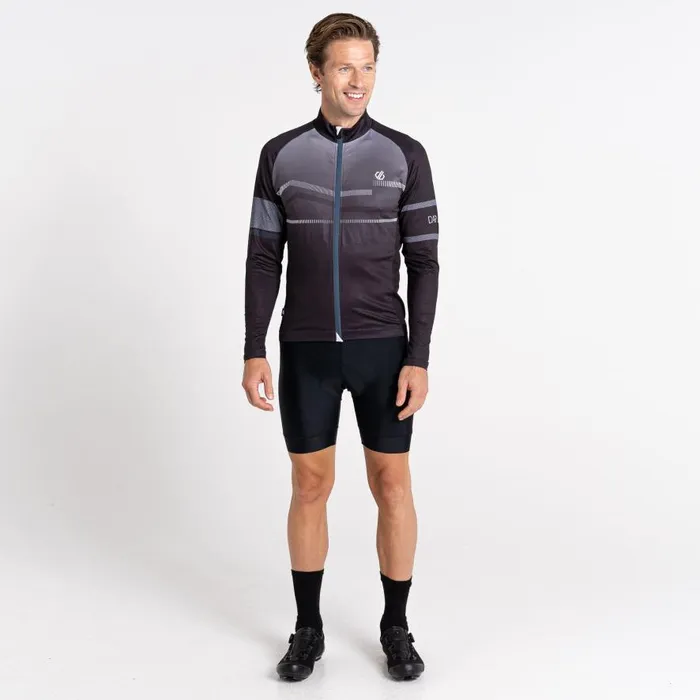 Dare 2b AEP Revolving Long Sleeved Jersey Black Men Cycling Jerseys