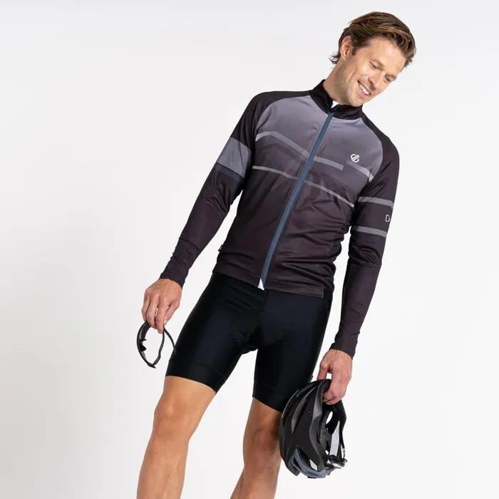 Dare 2b AEP Revolving Long Sleeved Jersey Black Men Cycling Jerseys