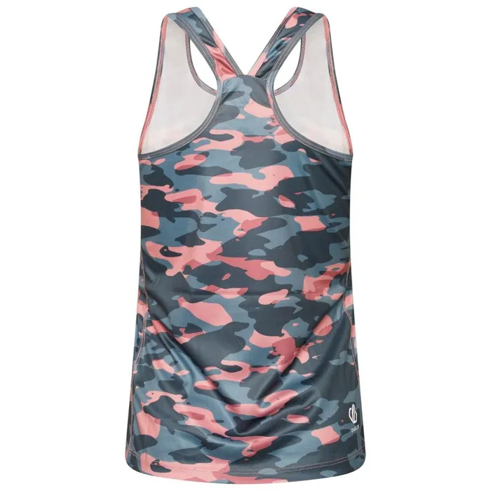 Dare 2b Ardency II Recycled Lightweight Vest Powder Pink Camo Women Gym Tops