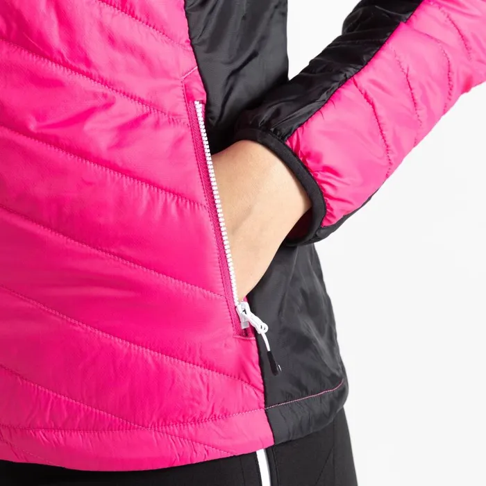 Dare 2b Ascending Padded Jacket Pure Pink Black Women Lightweight Jackets