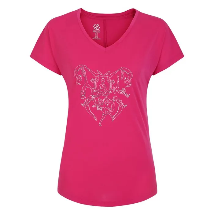 Dare 2b Calm TShirt Pure Pink Women Graphic TShirts