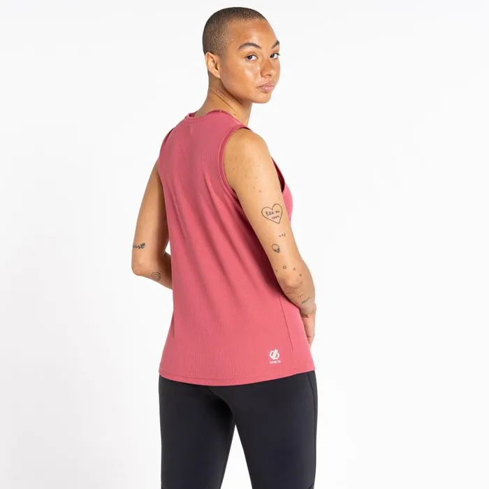 Dare 2b Capacity Fitness Tank Earth Rose Women Gym Tops