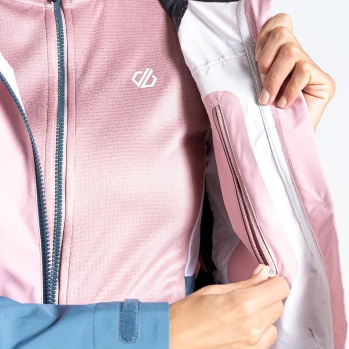 Dare 2b Checkpoint III Recycled Waterproof Jacket Powder Pink Mesa Rose Women Lightweight Jackets