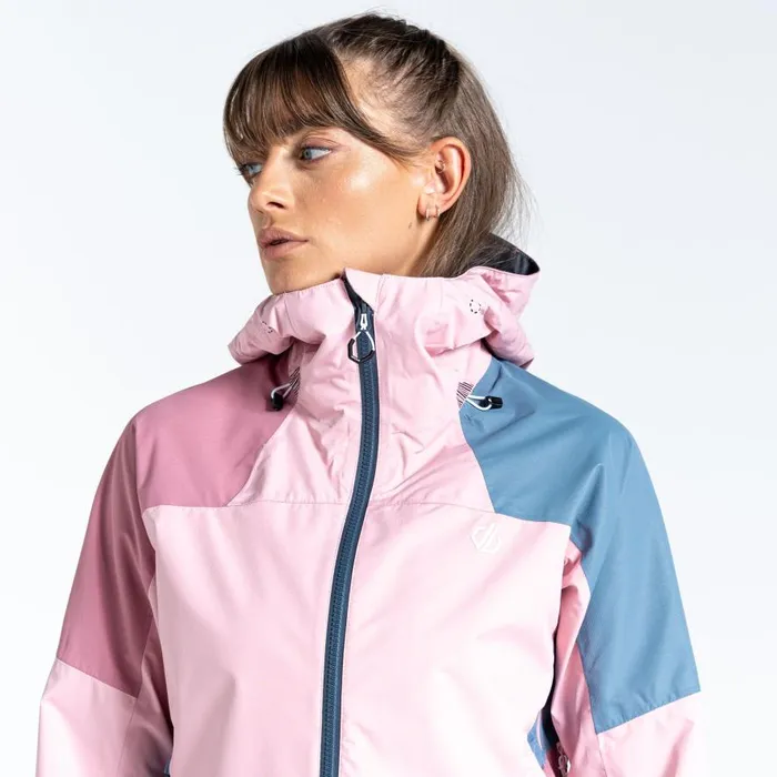 Dare 2b Checkpoint III Recycled Waterproof Jacket Powder Pink Mesa Rose Women Lightweight Jackets