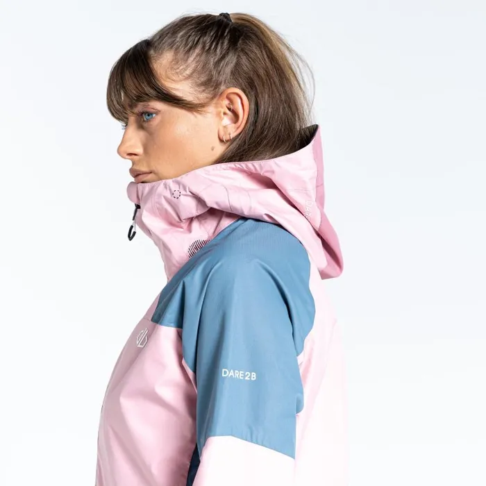 Dare 2b Checkpoint III Recycled Waterproof Jacket Powder Pink Mesa Rose Women Lightweight Jackets