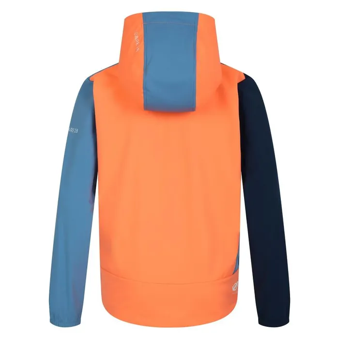 Dare 2b Cheer Softshell Jacket Orange Niagara Blue Kids Softshell Jackets