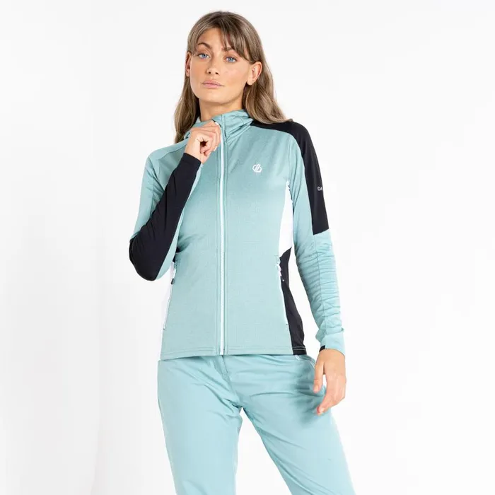 Dare 2b Convey Core Stretch Midlayer Canton Green Black Women Midlayers