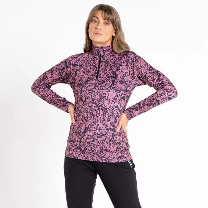 Dare 2b Divulge Lightweight Core Stretch Midlayer Mesa Rose Animal Print Women Midlayers