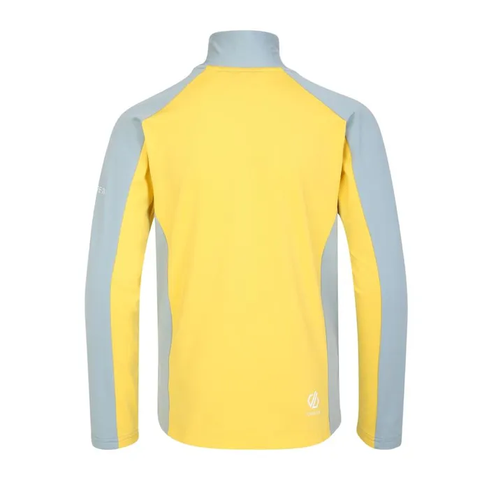 Dare 2b Emergent Core Stretch Midlayer Slate Grey Electric Yellow Kids Fleece