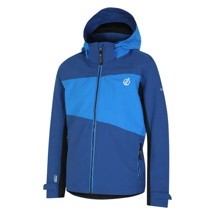 Dare 2b Explore II Waterproof Jacket Laser Blue Athletic Blue Kids Waterproof Jackets