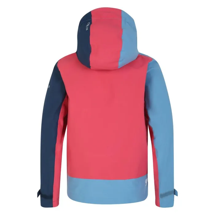 Dare 2b Explore II Waterproof Jacket Sorbet Pink Blue Kids Waterproof Jackets