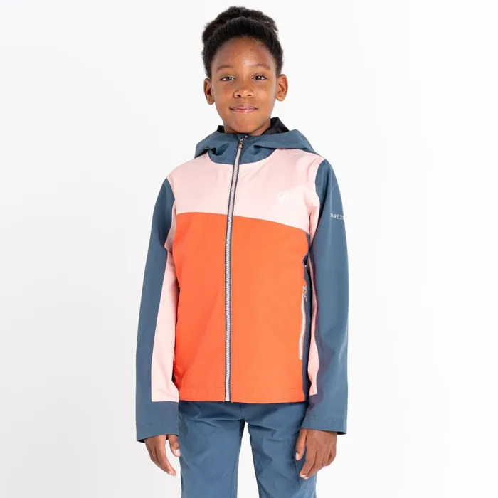 Dare 2b Explore Waterproof Jacket Apricot Blush Kids Waterproof Jackets
