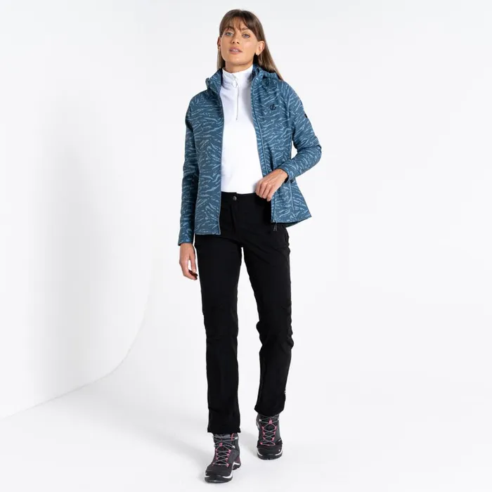 Dare 2b Far Out Softshell Jacket Orion Grey Tiger Print Women Softshell Jackets