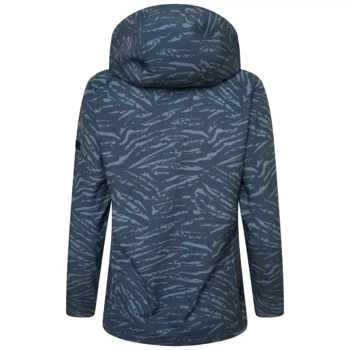 Dare 2b Far Out Softshell Jacket Orion Grey Tiger Print Women Softshell Jackets