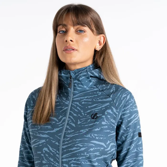 Dare 2b Far Out Softshell Jacket Orion Grey Tiger Print Women Softshell Jackets