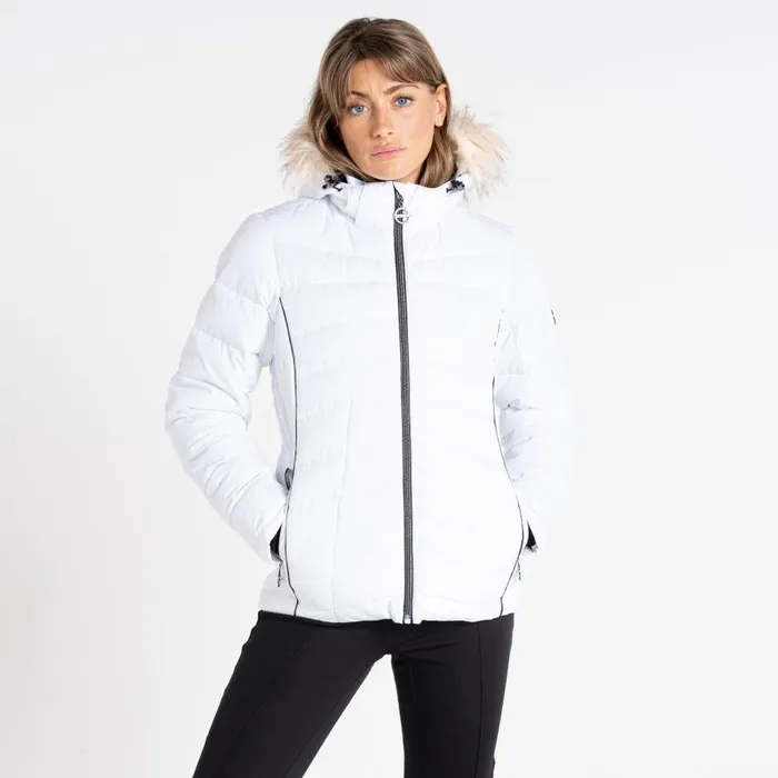 Dare 2b Glamorize III Padded Ski Jacket White Women Waterproof Jackets
