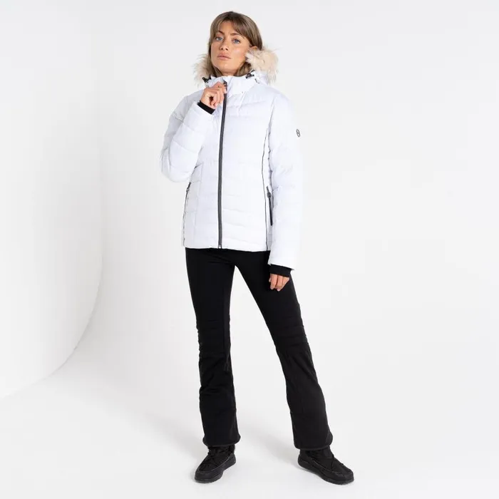 Dare 2b Glamorize III Padded Ski Jacket White Women Waterproof Jackets