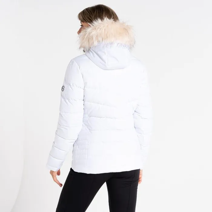 Dare 2b Glamorize III Padded Ski Jacket White Women Waterproof Jackets