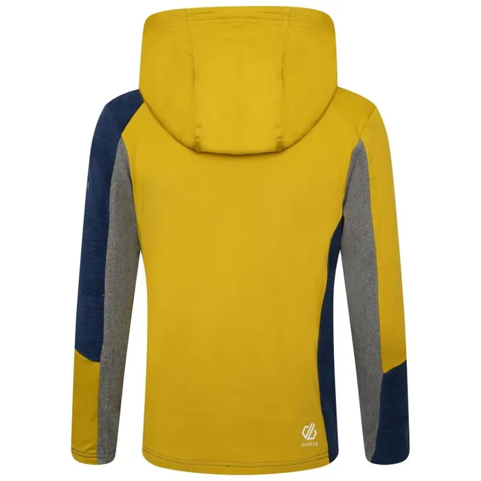 Dare 2b Hero Recycled Core Stretch Midlayer Moss Yellow Agave Green Kids Fleece