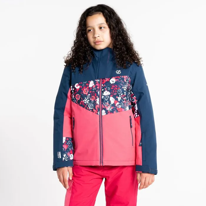 Dare 2b Humour II Ski Jacket Moonlight Denim Geo Print Kids Ski Jackets