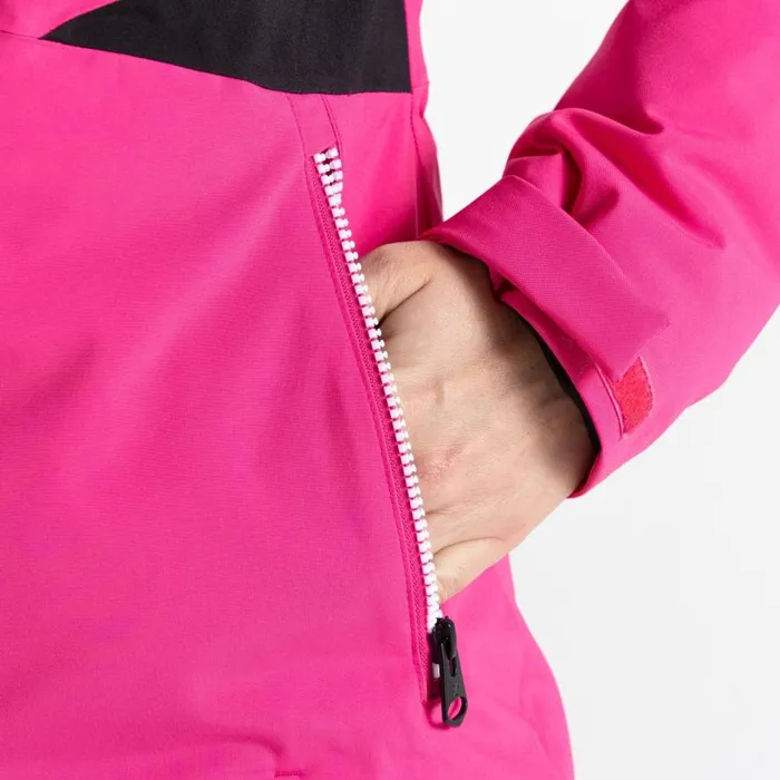Dare 2b Ice Ski Jacket Pure Pink Black Women Waterproof Jackets