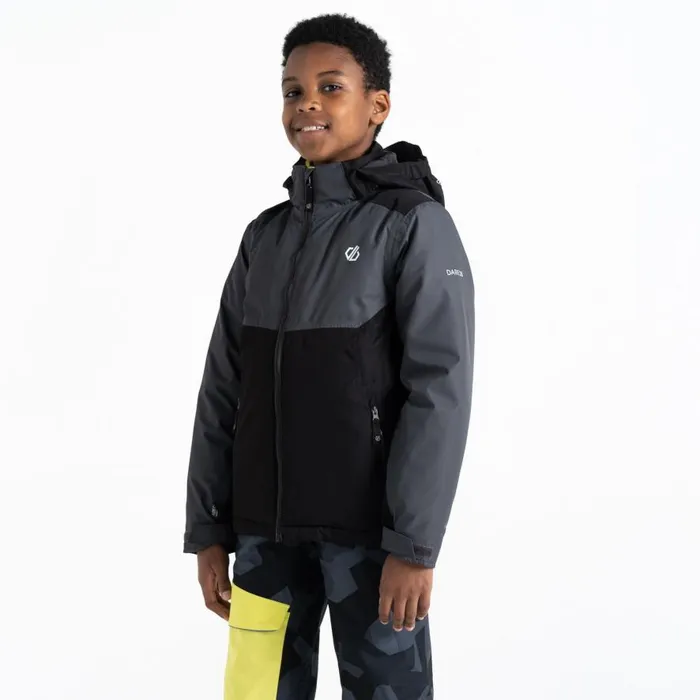 Dare 2b Impose III Ski Jacket Ebony Grey Black Kids Insulated Jackets