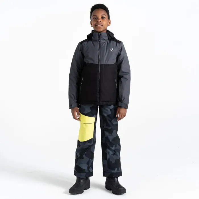 Dare 2b Impose III Ski Jacket Ebony Grey Black Kids Insulated Jackets