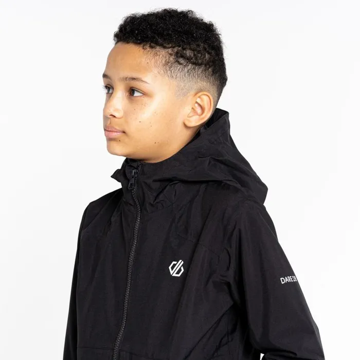 Dare 2b In The Lead III Recycled Waterproof Jacket Black Kids Waterproof Jackets