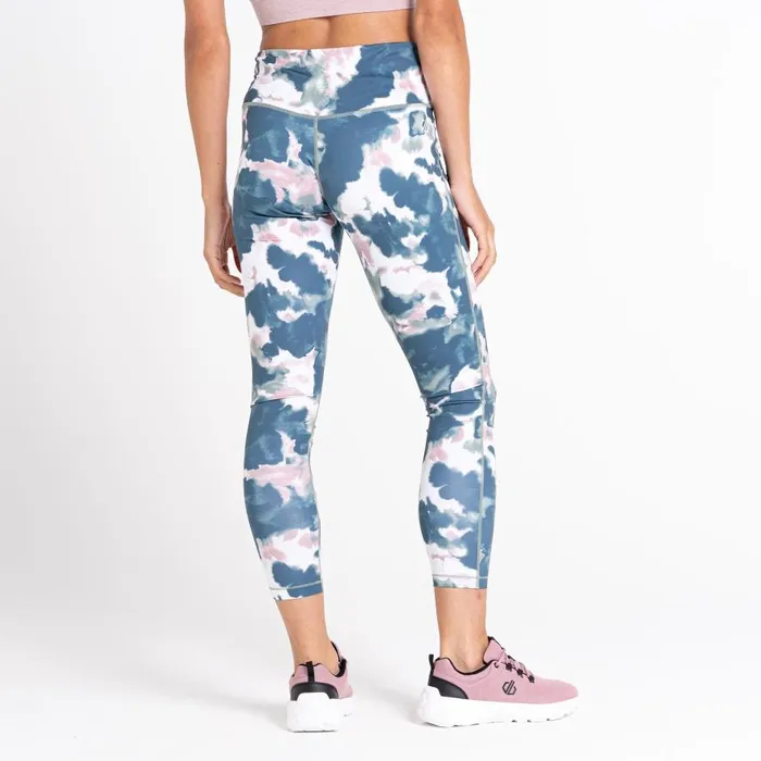 Dare 2b Influential 78 Gym Leggings Dusky Rose Inky Print Women Leggings
