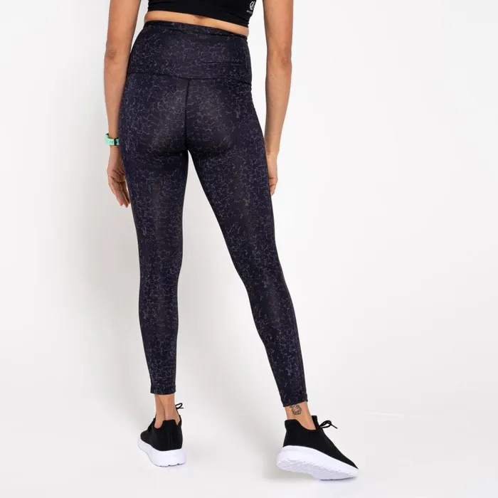 Dare 2b Influential Maternity Leggings Black Molecular Print Women Leggings