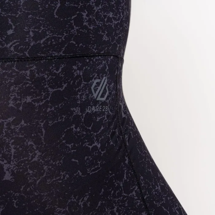 Dare 2b Influential Maternity Leggings Black Molecular Print Women Leggings