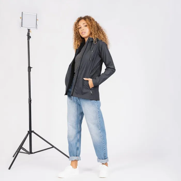 Dare 2b Lambent Waterproof Jacket Ebony Grey Women Waterproof Jackets