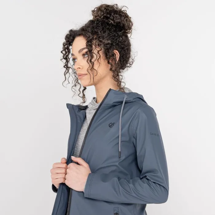 Dare 2b Lambent Waterproof Jacket Ebony Grey Women Waterproof Jackets