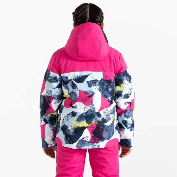 Dare 2b Liftie Ski Jacket Pure Pink Blue Kids Ski Jackets